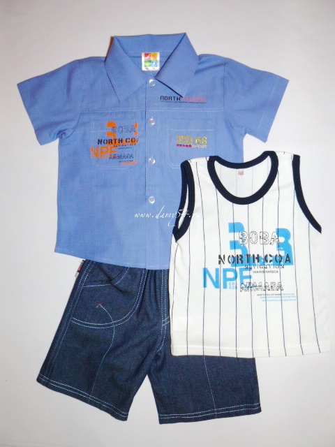 М424 комплект для мальчика (шорты,майка,рубашка)